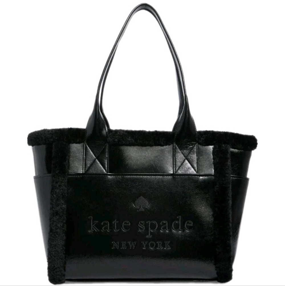 Kate Spade Jett Faux Shearling Large Tote Bag